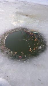 дупка през  зима